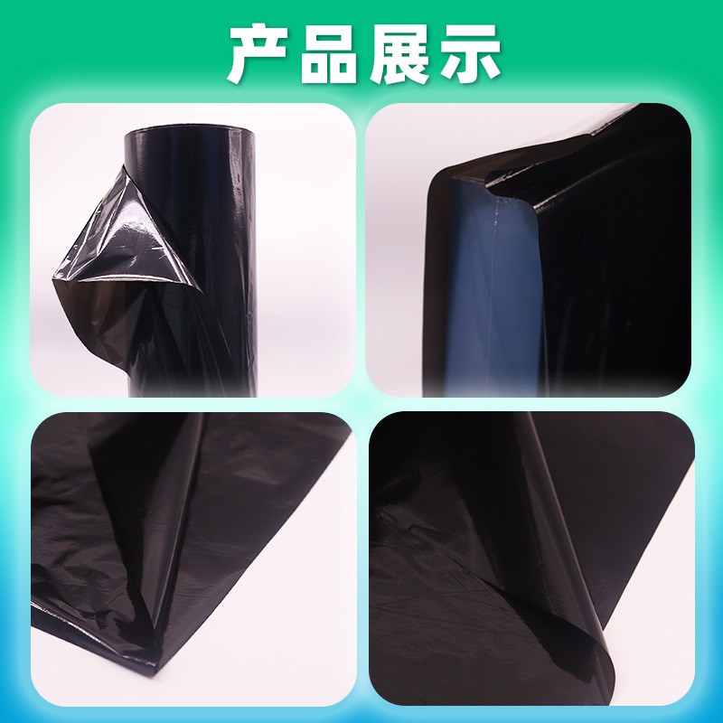厂家现货POF黑色热缩膜对折膜pof黑色塑料热收缩膜环保黑色塑封膜图2