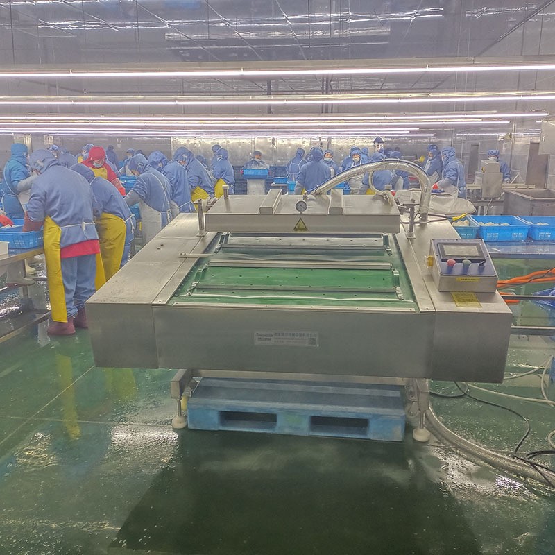 海鲜产品真空包装机1100型连续滚动式包装机生蚝肉抽真空包装机图2