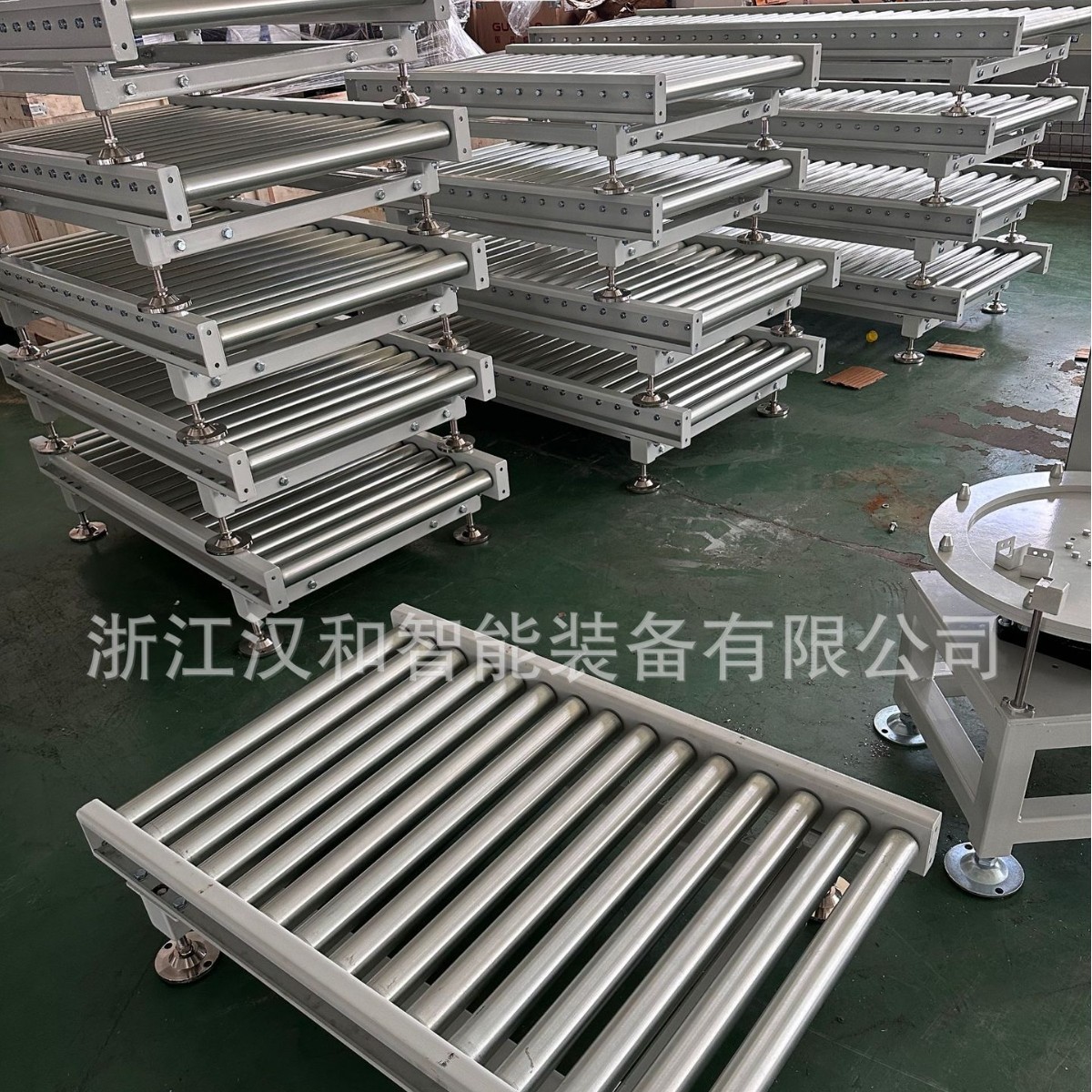 定制90度弯道滚筒机 无动力滚筒机 流水线 使用寿命长 售后保证图4