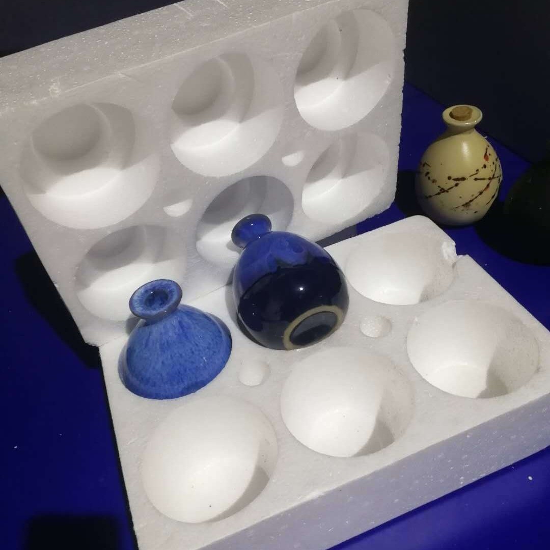 制作单只双只6瓶装酒瓶泡沫合黄酒泡沫一斤装泡沫合手抓瓶泡沫箱图2