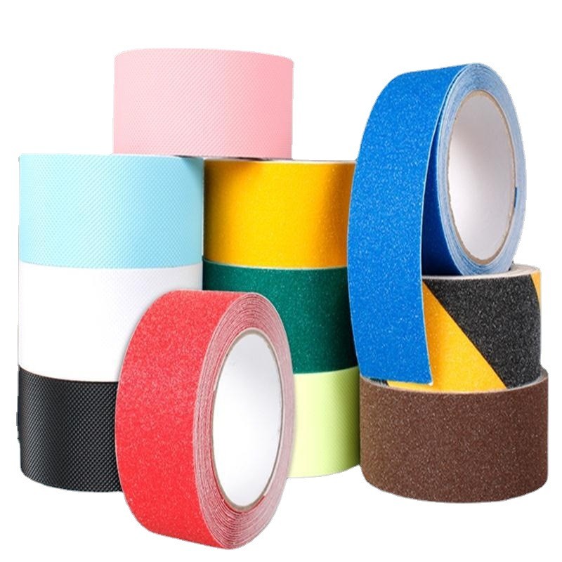 楼梯全夜光条防滑贴 透明台阶PEVA防滑条彩色黑黄PVC磨砂防滑胶带图5