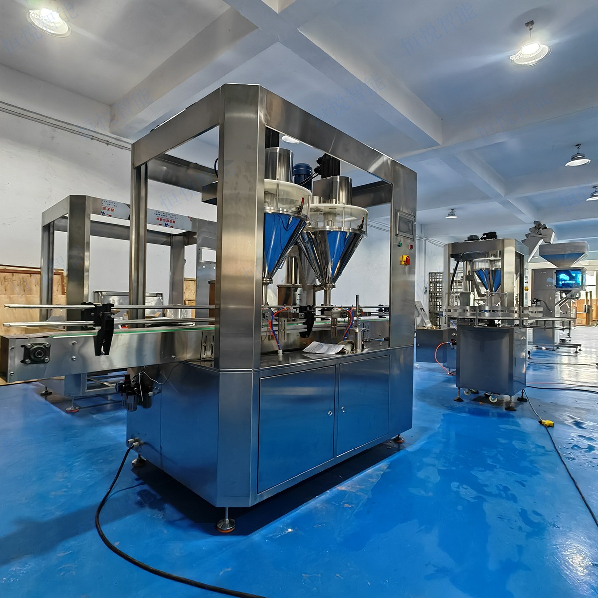 坚果炒货颗粒包装灌装机厂家定制 组合秤自动定量称重包装机生产线图4