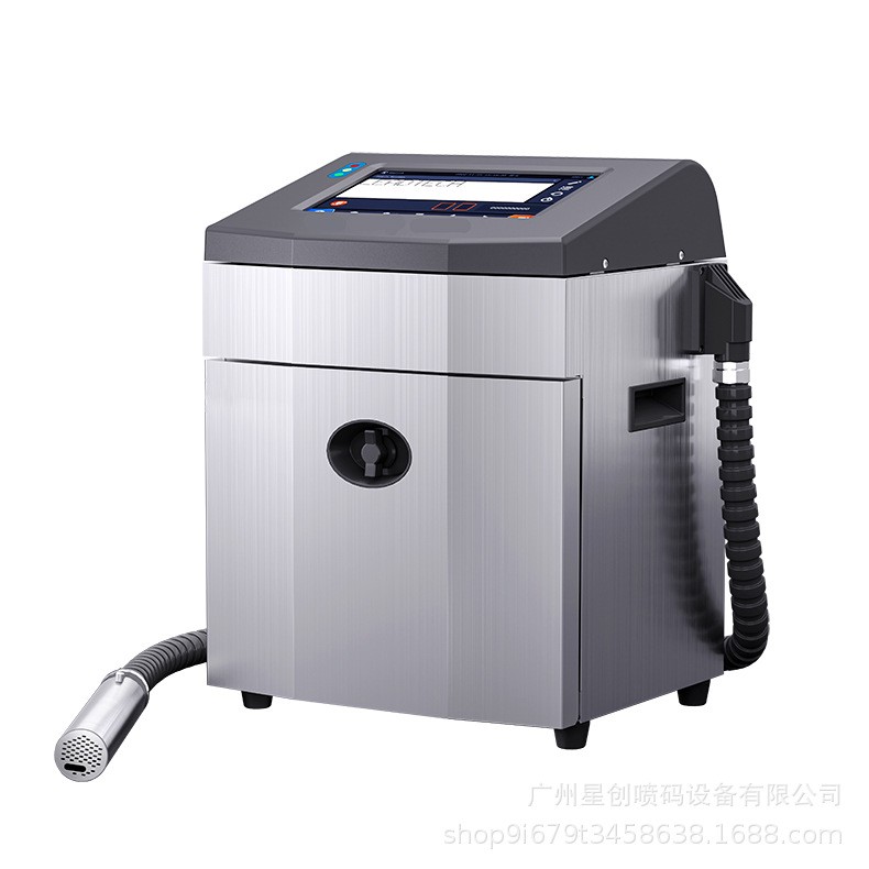 触摸屏小字符喷码机纸箱玻璃瓶二维码图案金属二维码全自动打码机图5