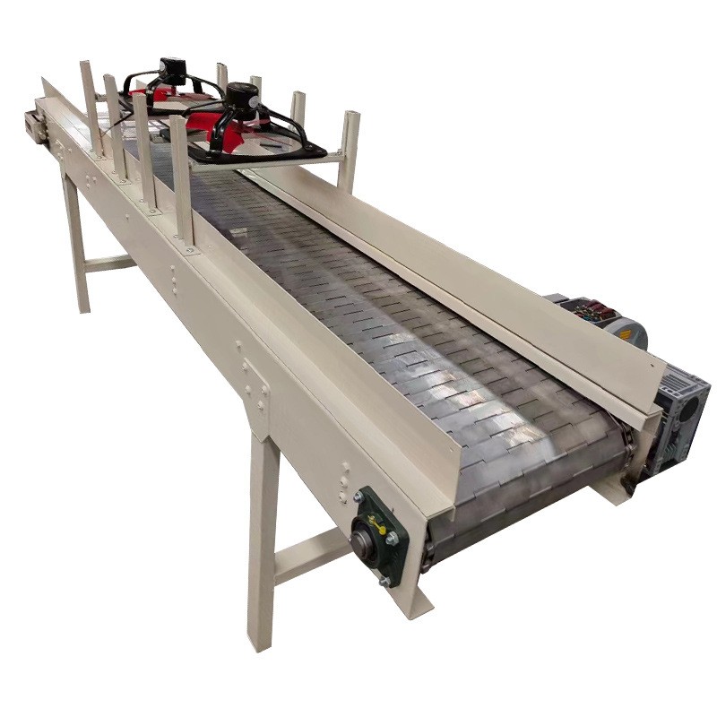 重型链板输送机重载矿石金属板链传送机工业废钢废料链板输送线图4