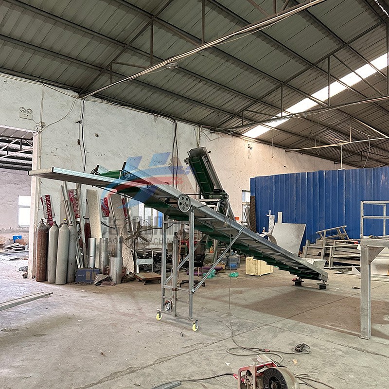 装货柜车用皮带输送机蔬菜装车神器多用途皮带上料机入库传送带图5