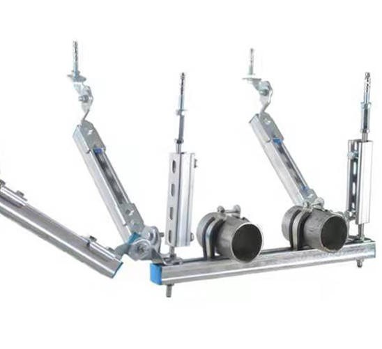 水管抗震支架 消防管道侧纵双向 成品消防抗震支吊架图4